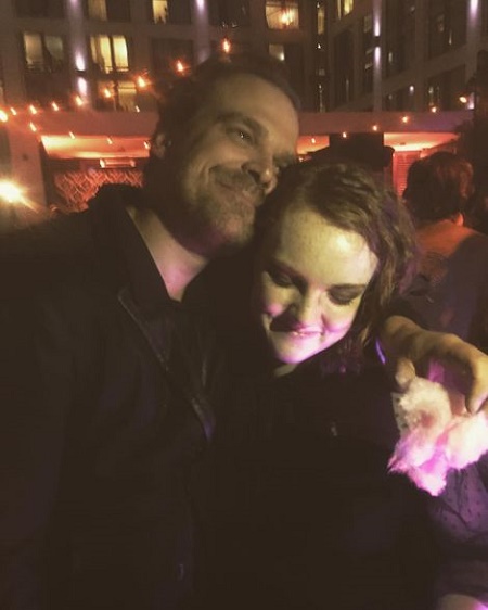 Shannon Purser posted a picture with David Harbour on July 2017. Know about her boyfriend, beau, romantic affairs, love interest and other details of sexuality